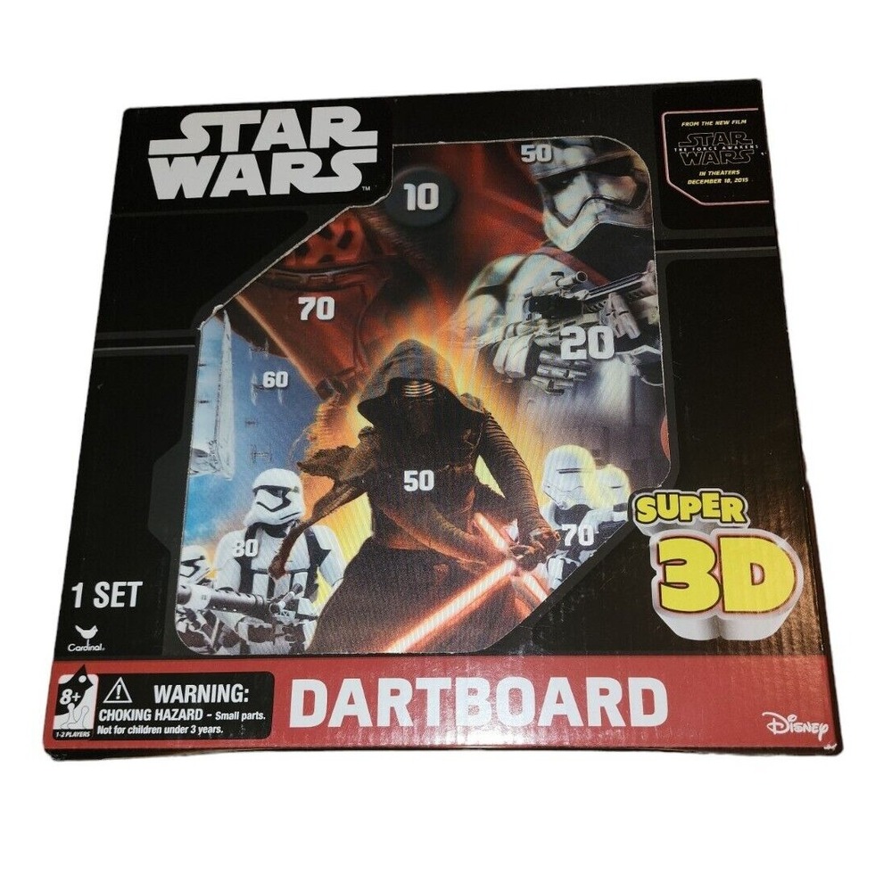 Star Wars Super 3D Dartboard‎ Game Magnetic Darts Kids Room Decor